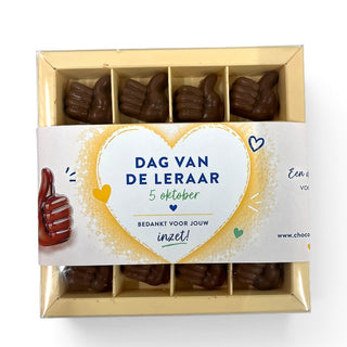 Chocolade duimpjes – Dag van de Leraar (5 oktober) - Chocoladebox.nl