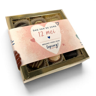 Dag van de Zorg Bonbons – Luxe Doosje met 9 Bonbons - Chocoladebox.nl