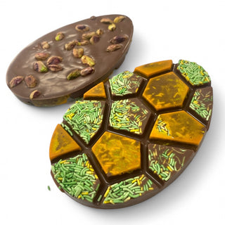 Paasei tablet met pistache Brievenbuspost - Chocoladebox.nl