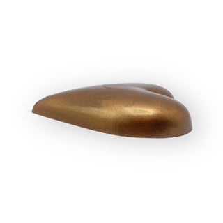 Hart van Goud. Chocoladehart Goud 200 gram melkchocolade Brievenbuspost - Chocoladebox.nl