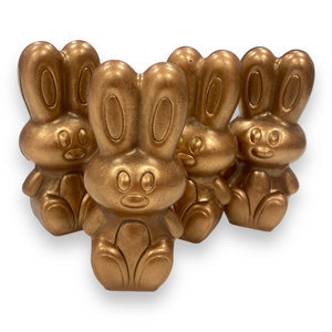 Gouden chocolade konijntje met paaseitjes 250 gram