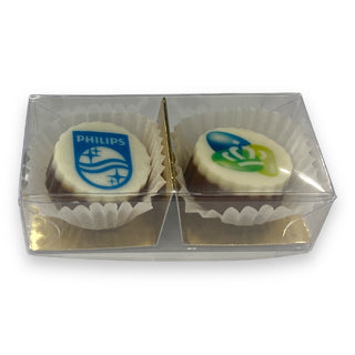 2 bonbons met logo