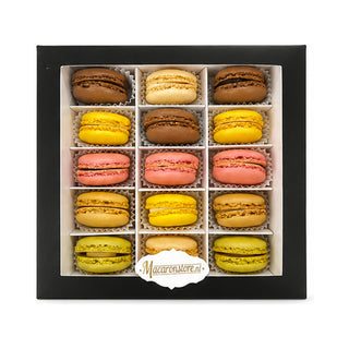 Macarons de Paris 15 stuks in luxe doosje - Chocoladebox.nl