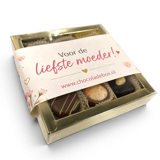 Moederdag Bonbons – Luxe Doosje met 9 Bonbons - Chocoladebox.nl