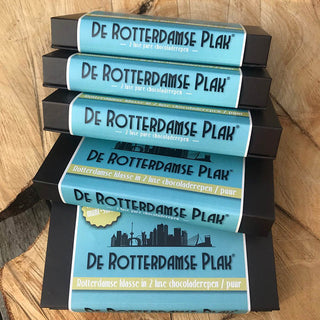 De Rotterdamse Plak (2 chocoladerepen) in luxe box - Chocoladebox.nl