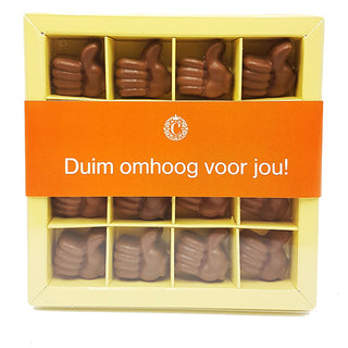 Chocoladeduimpjes.  Duim omhoog voor jou! Brievenbuspost - Chocoladebox.nl