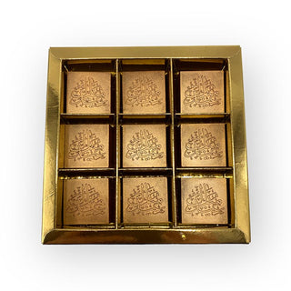 Gouden chocolaatjes Eid Mubarak - Chocoladebox.nl
