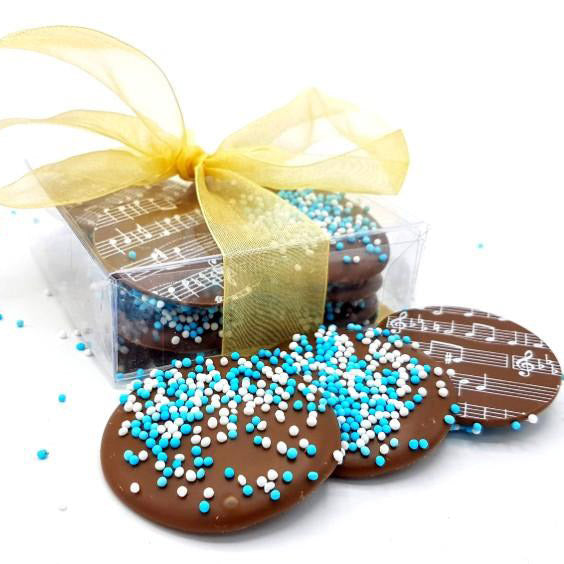 Luxury birth certificates Milk Chocolate Blue in gift box