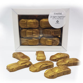 Gouden Supercars Melkchocolade- Eindelijk je eigen Supercar! Brievenbus - Chocoladebox.nl