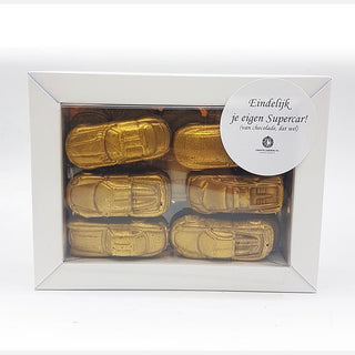 Gouden Supercars Melkchocolade- Eindelijk je eigen Supercar! Brievenbus - Chocoladebox.nl