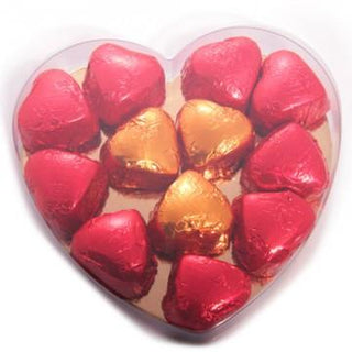Hart gevuld met ambachtelijke hartjesbonbons - bonbons -chocolade - Chocoladebox.nl