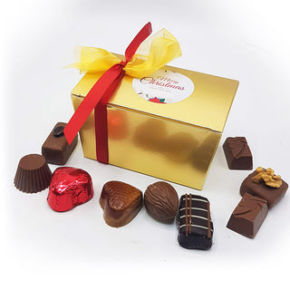 250 gram Belgische bonbons in Kerstdoosje - Chocoladebox.nl