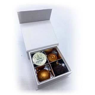 Luxe klein doosje kerstbonbons - Chocoladebox.nl
