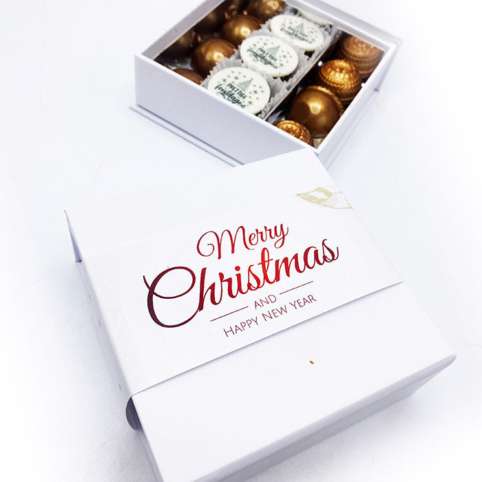 Luxury box of Christmas bonbons 9 bonbons