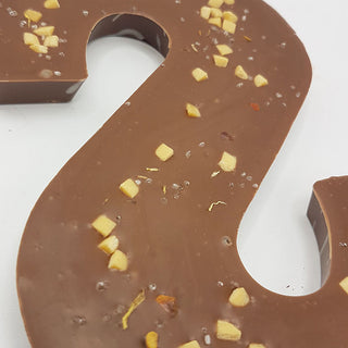 Luxe chocoladeletter Salted Caramel S per stuk - Chocoladebox.nl