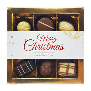 Merry Christmas Belgian chocolates Letterbox post