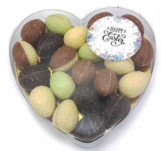 Hart gevuld met paaseitjes Brievenbuspost - Chocoladebox.nl