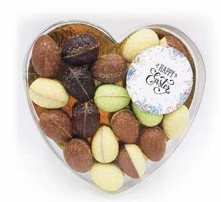 Hart gevuld met paaseitjes Brievenbuspost - Chocoladebox.nl