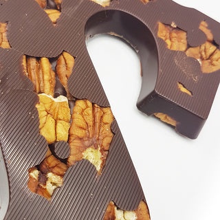 Luxe chocoladeletter Puur Pecan S per stuk - Chocoladebox.nl