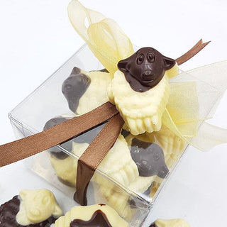 Chocolade Schapen in box 200 gram - Chocoladebox.nl