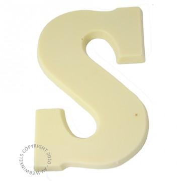 Luxury chocolate letter 200 grams White without decoration